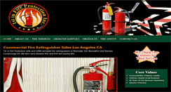 Desktop Screenshot of 1stinfireprotection.com