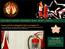 Tablet Screenshot of 1stinfireprotection.com